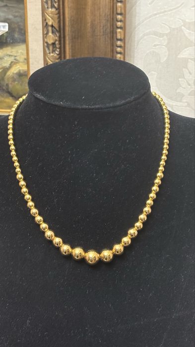 Vând colier din argint placat cu aur 28 gr