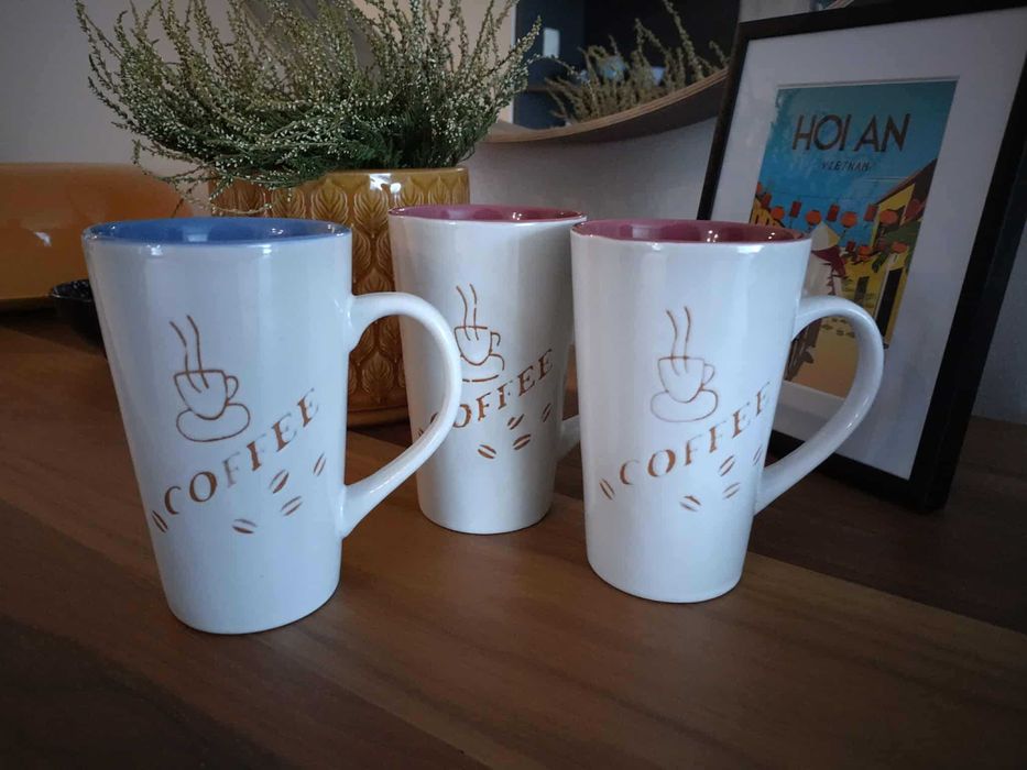 оригинална чаша за кафе и чай с цветя от Италия