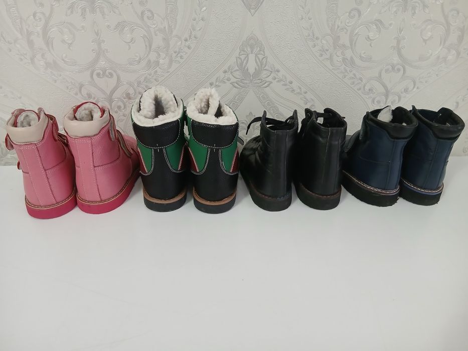 Ортопедические ботинки коженные