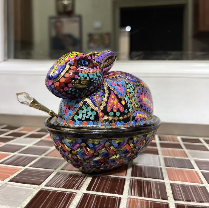 Вазочка с крышкой