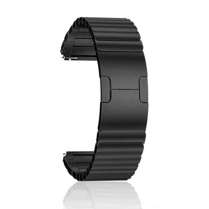 Curea metalica 22mm Huawei GT2 2e 3 Pro Watch Titanium Negru Argintiu