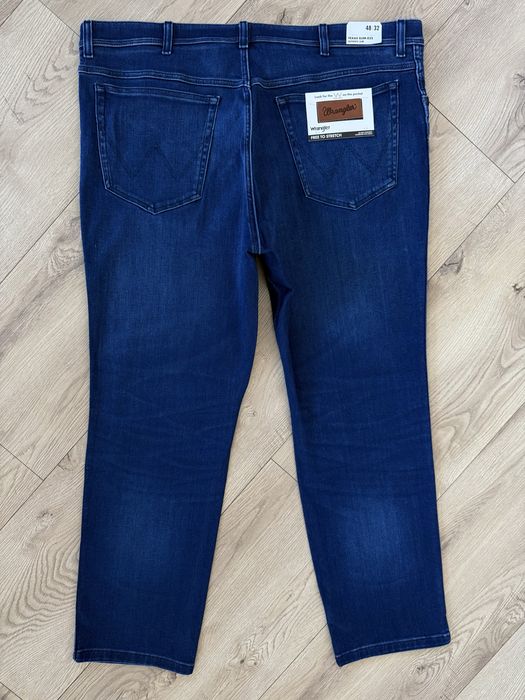 Blugi WRANGLER Texas Slim Albastru Barbati | Marime 48 x 32 (Talie 119 cm)