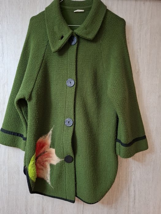 Pulovăr verde mărime M