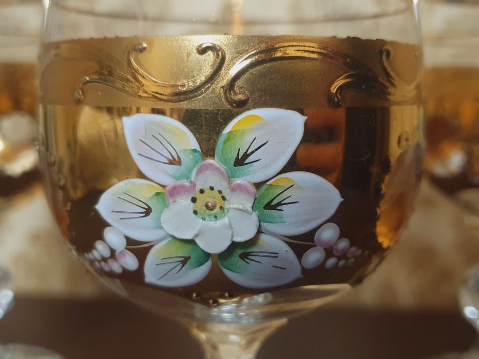 Бокалы с лепкой Чехословакия