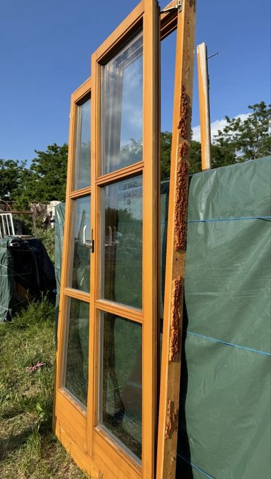 USA TERASA LEMN sprosuri cabana lemn termopano H 230 x L 124 Germania
