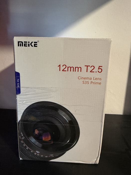 Obiectuv meike 12mm T2.5 s35 cine mens montura canon EF