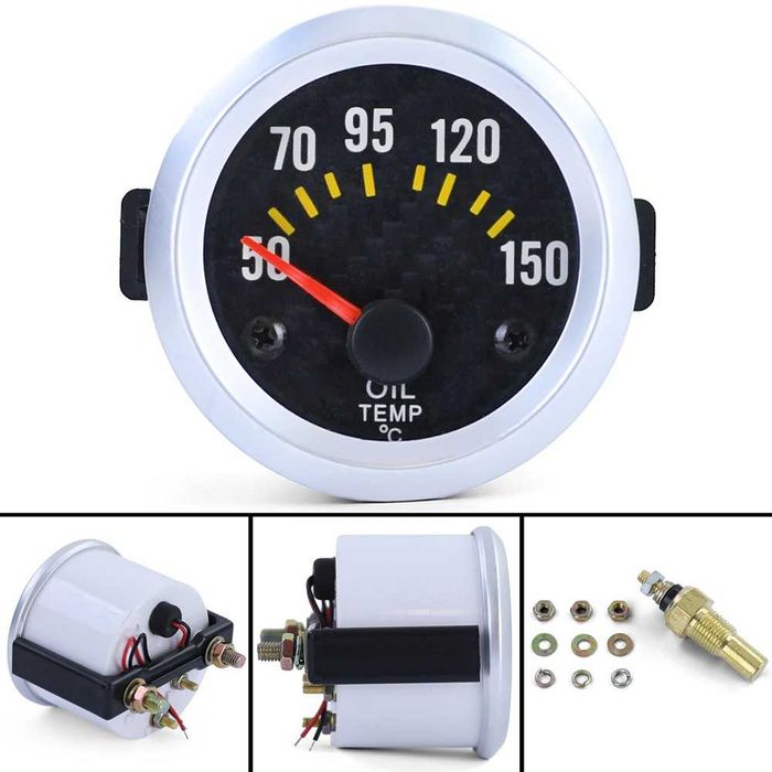 Измервателен уред за температурата на маслото - OIL TEMP/Карбон.