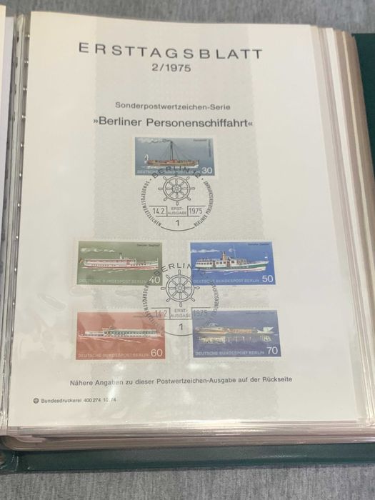 луксозен класьор Германия Първи лист 75- 76- 77 г