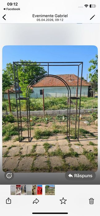 Arcade din metal stalpi mici pentru evenimente tot ce tine de fier