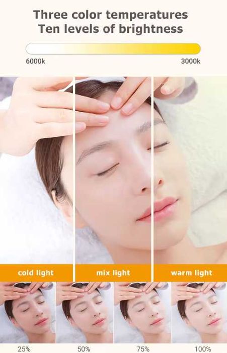 Настолна ЛЕД лампа луна/Козметична лампа за миглопластика/маникюр 32W