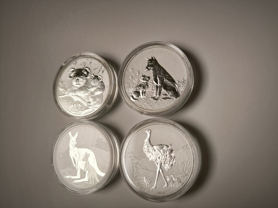 Сребърни монети по 2 унции