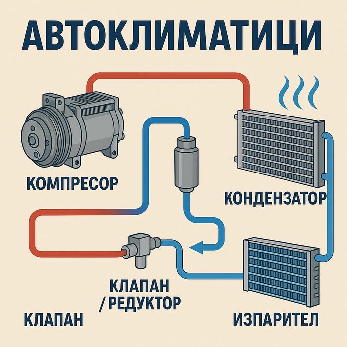 Мобилно зареждане на автоклиматици