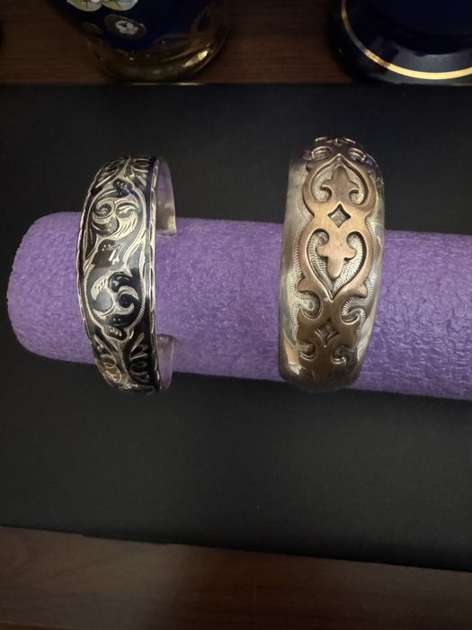 браслет серебро две штуки