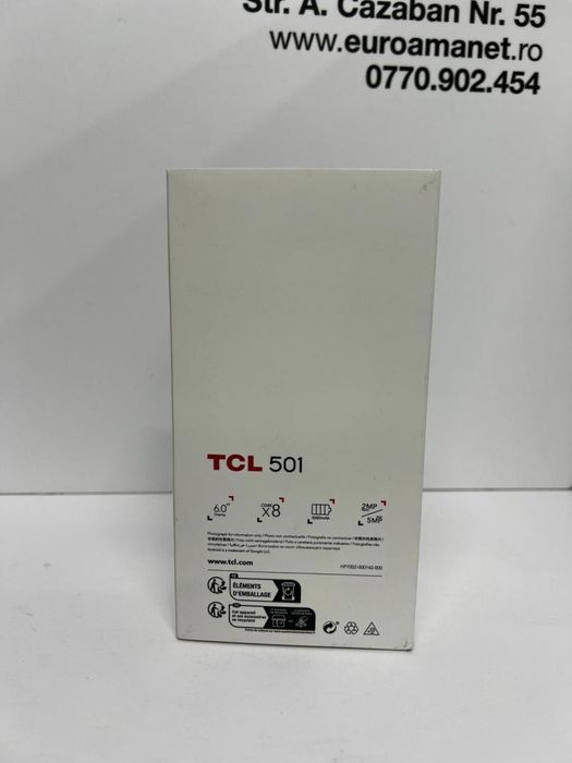 Telefon mobil TCL 501, 2GB RAM, 32GB, 4G, Prime Black -I-