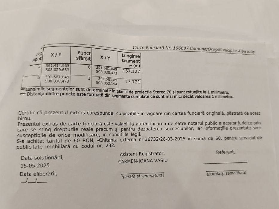 Teren extravilan de vânzare 5300 m Alba Iulia șoseaua de centură