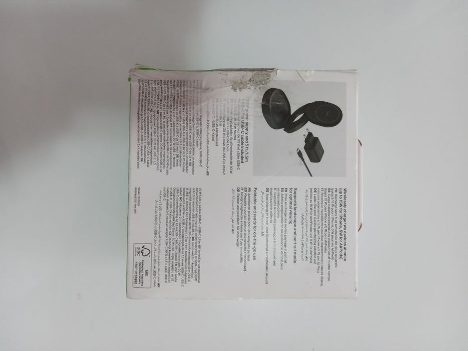 Безжично зарядно Belkin BoostCharge 2-in-1 Convertible Magnetic