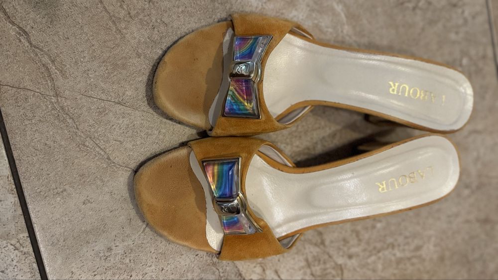 Обувки- велур- ест.кожа