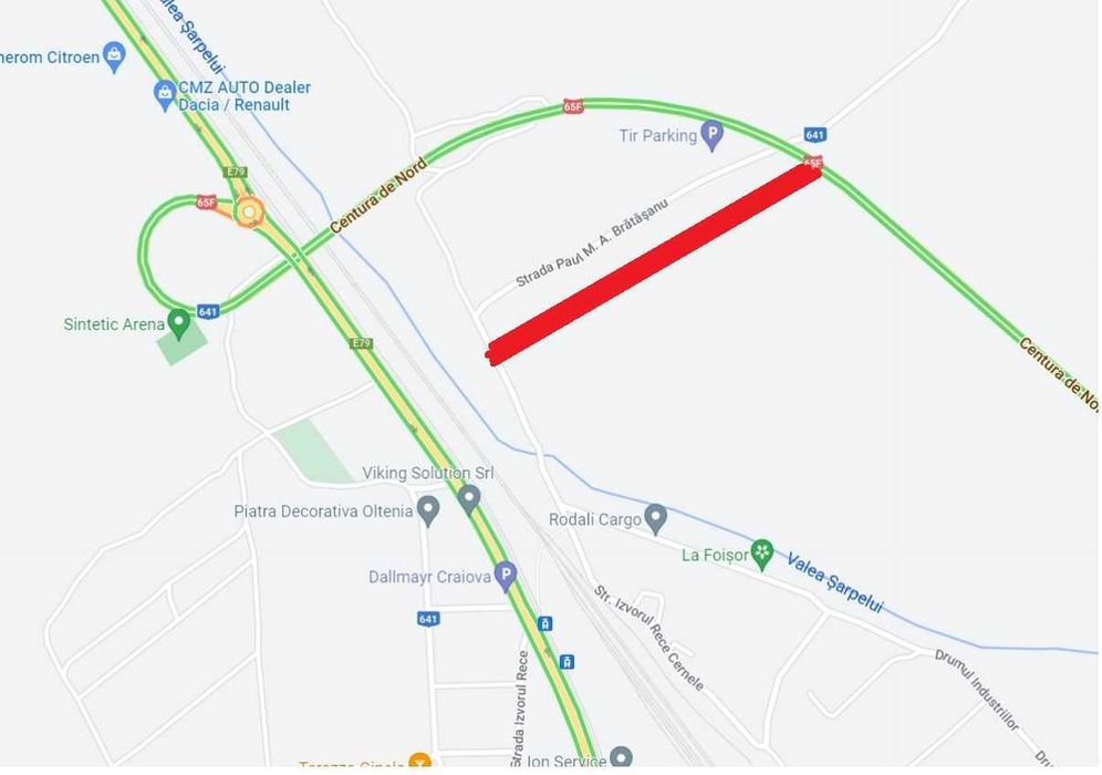 Vând teren pe Centura Nord  Craiova