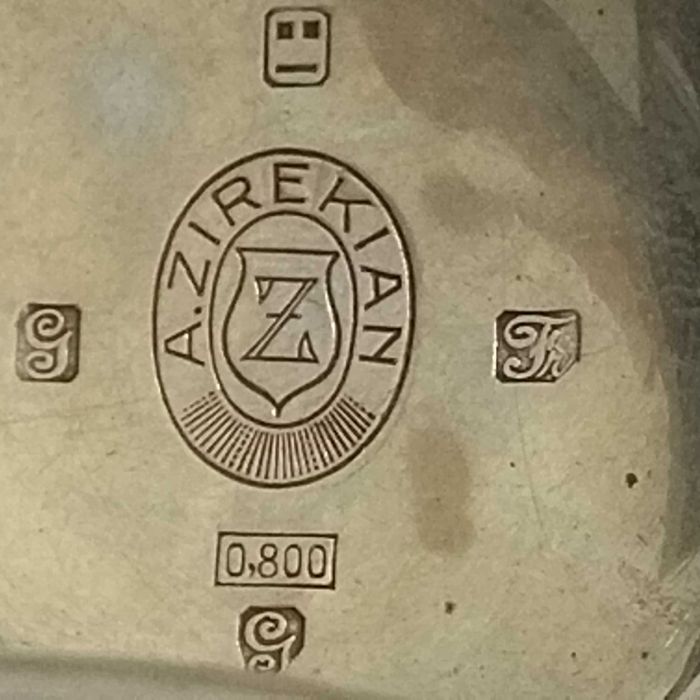 Османски/ турски джобен часовник, сребро, порцеланов циферблат, перфектен, рядък