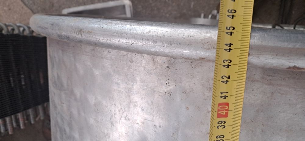 Cazan inox alimentar 200 litri și bidon lapte aluminiu 25 litri
