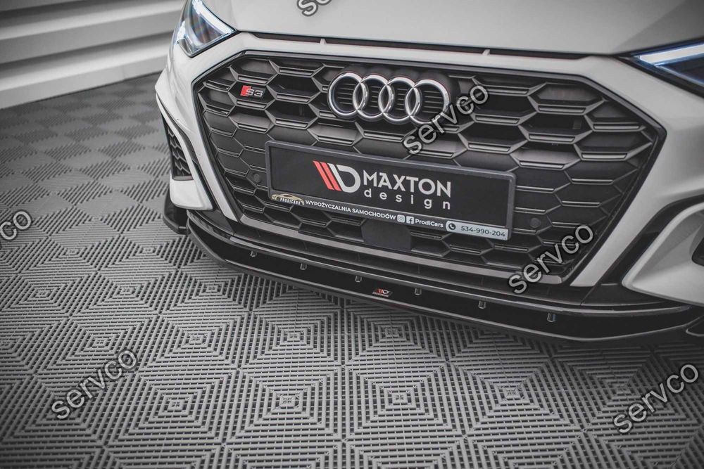 Prelungire splitter bara fata Audi S3 A3 S-Line 8Y 2020- v4 - Maxton Design