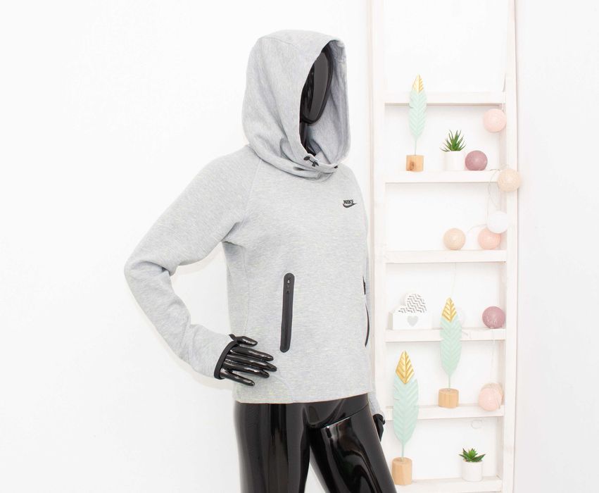 Nike Tech Fleece оригинален дамски суичър сив худи М