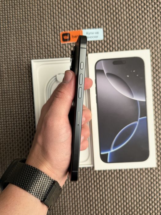 НОВ! 256Gb*ЛИЗИНГ* iPhone 16 Pro Max Blac Titanium  100% БАТЕРИЯ