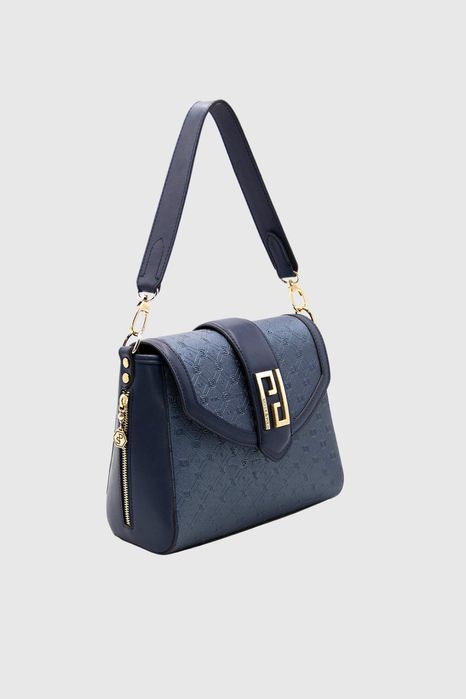 НОВО! ЛИКВИДАЦИЯ! Дамска чанта за през рамо в цвят синьо Silver&Polo