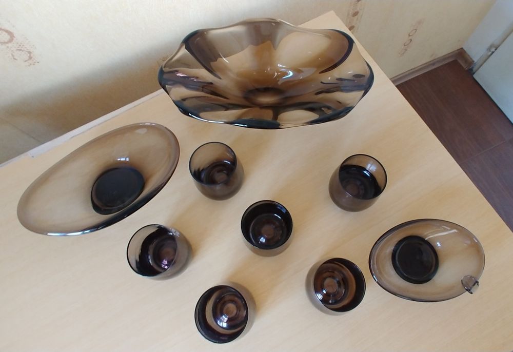 Сервиз опушено стъкло