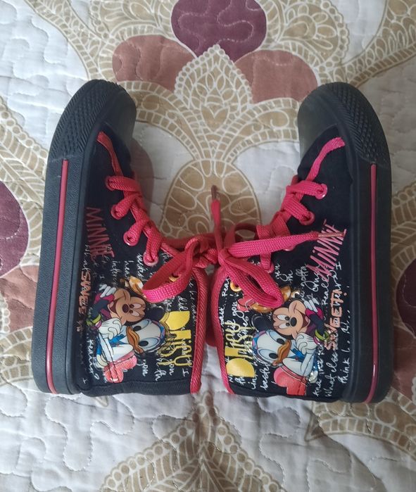 Teneși fetițe cu Minnie nr.27,interior 16,6 cm