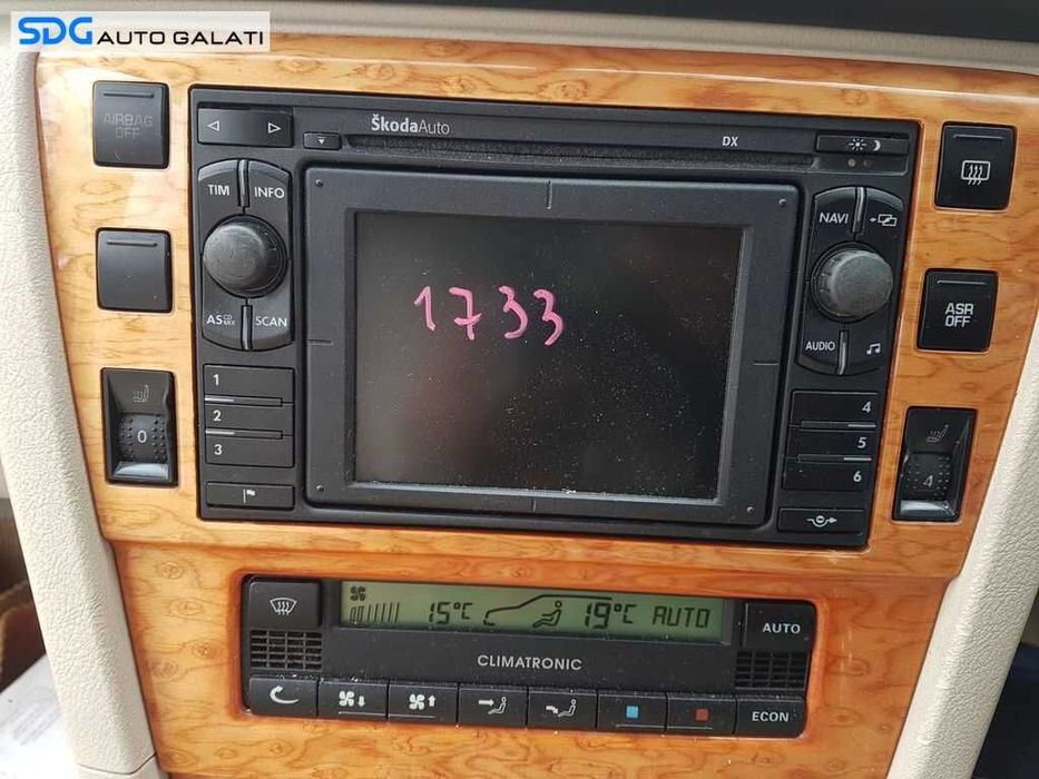 Panou Comanda AC Clima Climatronic Skoda Superb 1 2002 - 2008