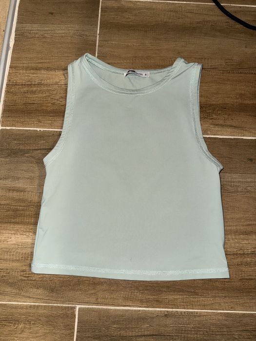 H&M черна дънкена пола + подарък топ