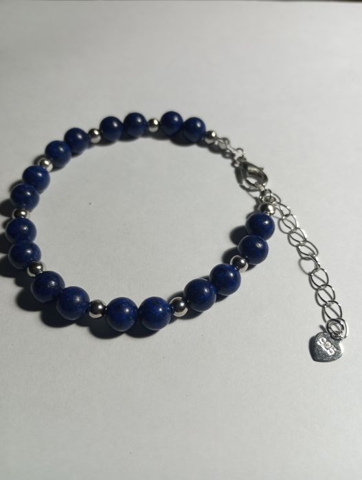 Brățară din Lapiz lazuli și argint 925