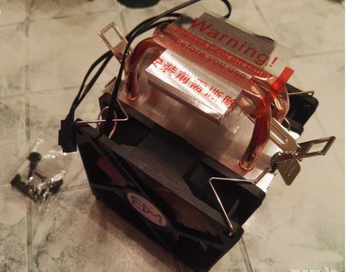 Тих двоен светещ вентилатор за процесор 90мм