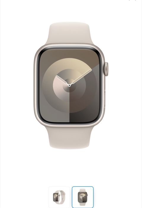 Apple Watch 9, Cellular, Carcasa Starlight, sigilat. Transport ZERO