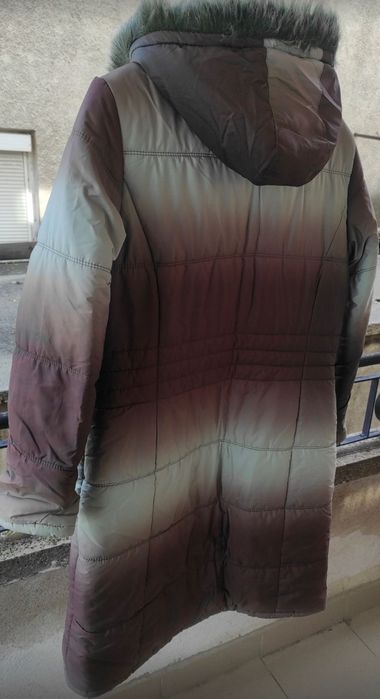 Дамско яке зелено-кафяво L-XL