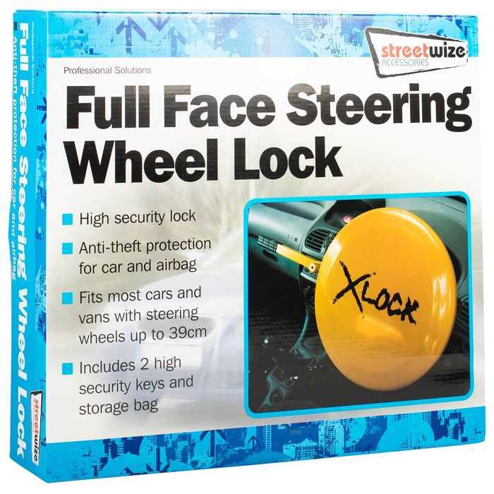 Antifurt auto pentru volan Xlock Full Face, pentru volane cu diametru pana la 39cm