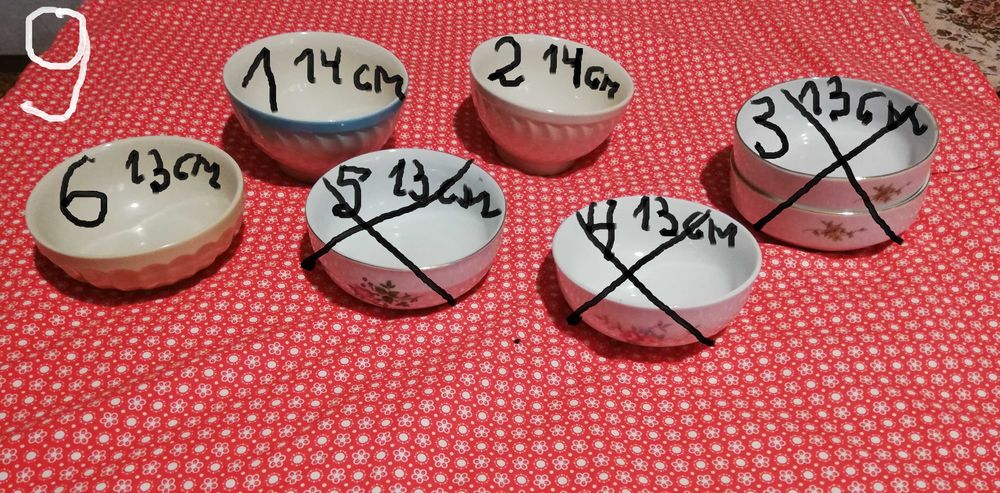 Порцеланови Нови Чинии - Разпродажба