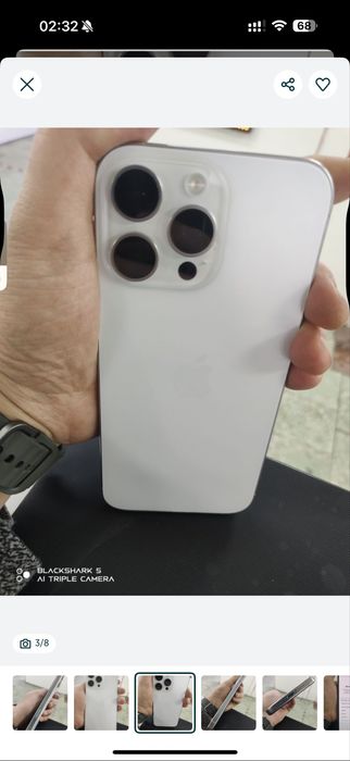 Iphone16 pro max 256G silver