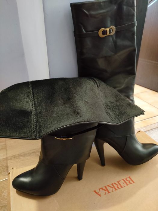 Cizme NOI piele naturala elegante cu toc 7 cm