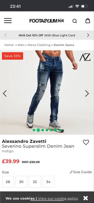 Дънки Alessandro Zavetti