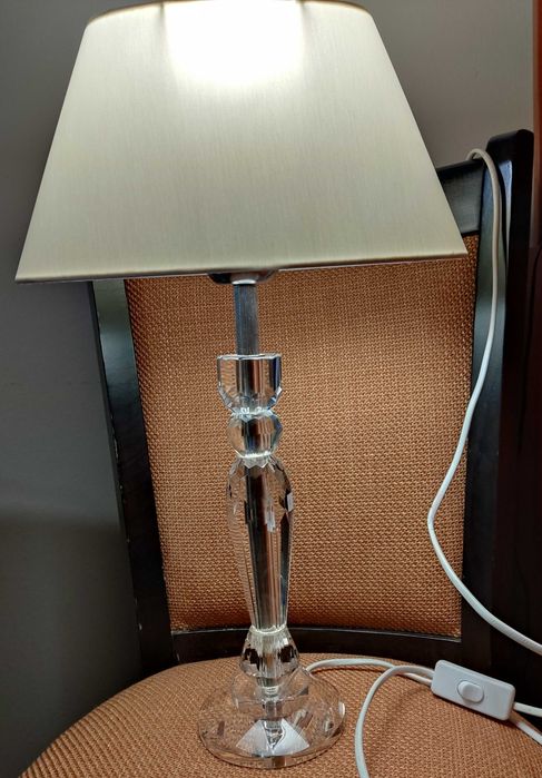 2за60€ Немски нощни настолни лампи кристал/текстил и керамична/стъкло