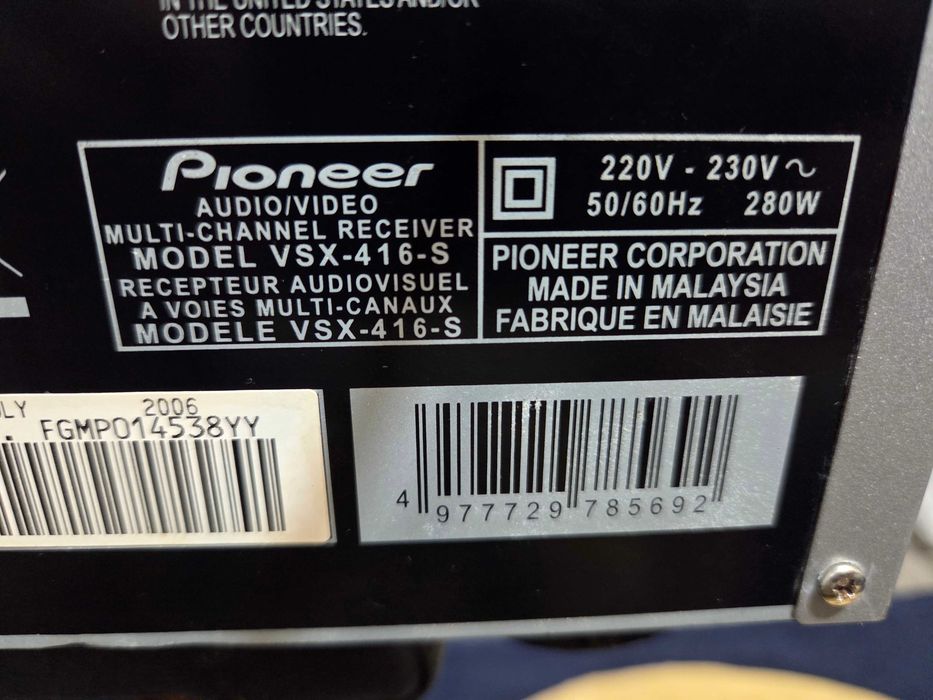 Amplificator Audio Pioneer VSX-416-S Statie Audio Amplituner