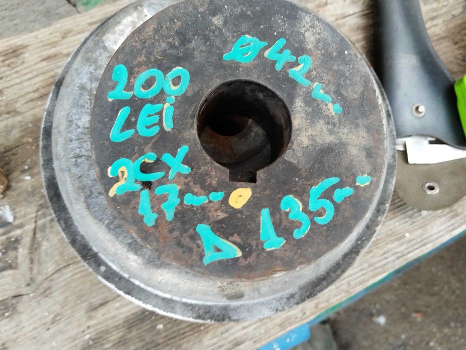 Fulie cu 2 curele de 17 mm