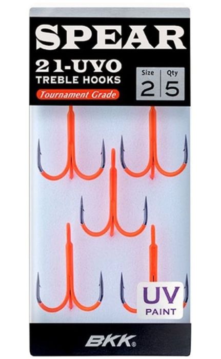 Крючки для рыбалки (тройник),красные, No1.UV paint(10 шт)