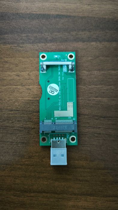 Mini PCI-E to USB Adapter със SIM слот за WWAN/LTE модул