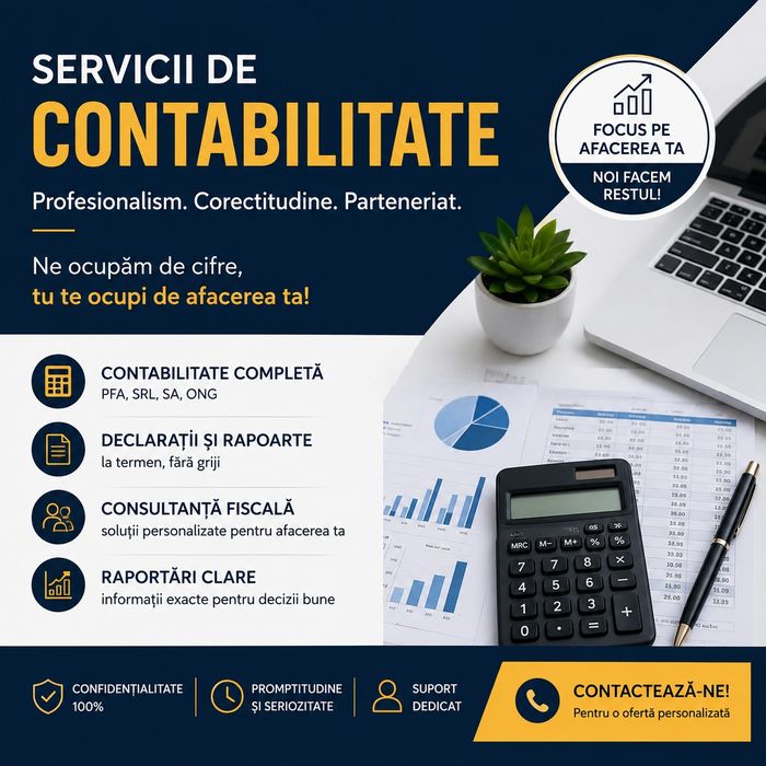 Contabilitate completă firme și PFA / CECCAR / ANAF / Salarizare / ONRC