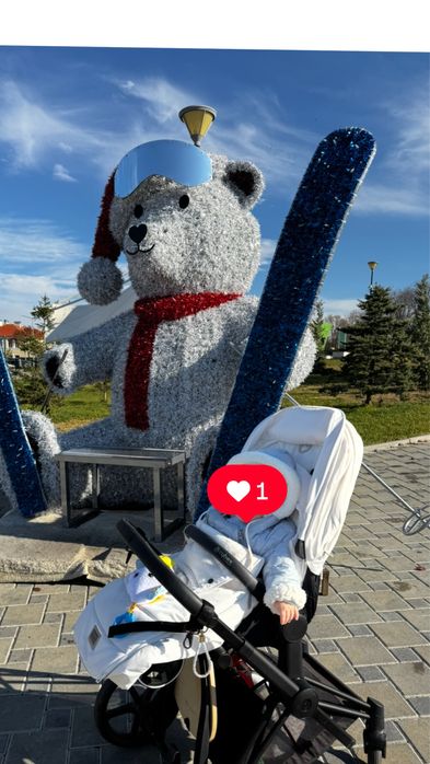 Тапицерия за седалка и шувалче Cybex Platinum WHITE за шаси Priam 4