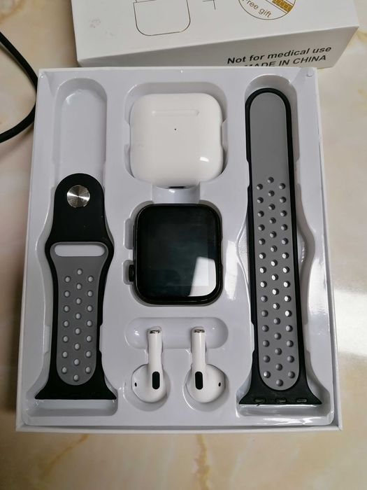 Set ceas W26 PRO MAX SERIES 8 si casti bluetooth