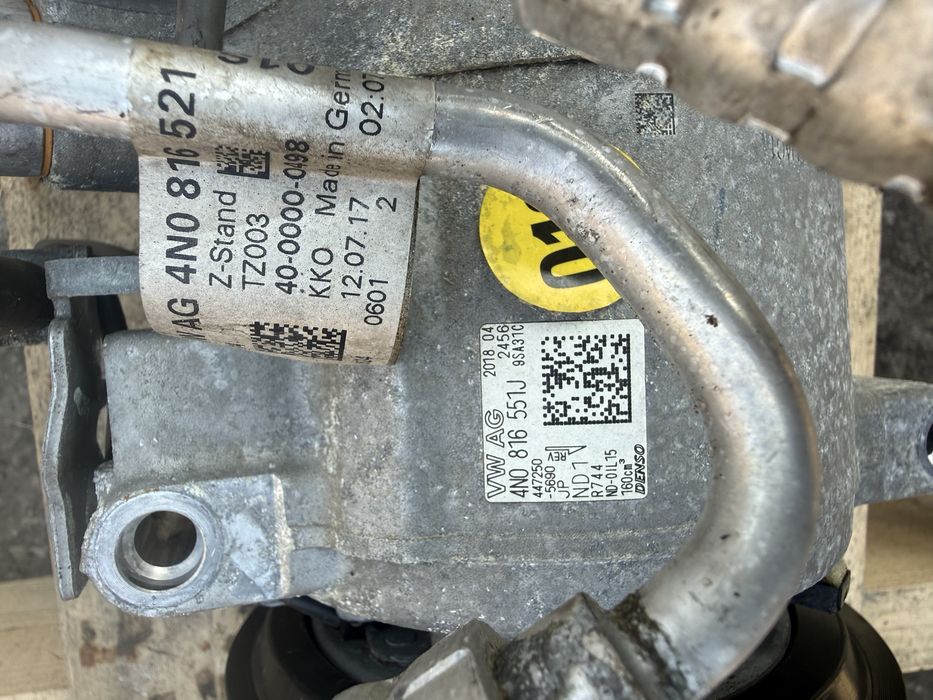 Компресор климатик Audi 4N0816551J Denso A6 C8 A7 C8 A8 D5 Q8 стартер
